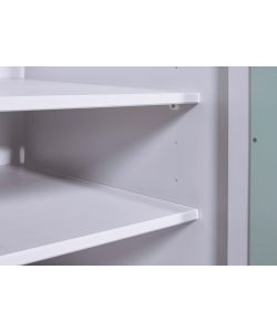 Inter Link Armadio Prati 2 ante grigio chiaro e verde menta 205 cm