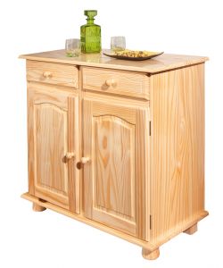 Credenza 2 ante e 2 cassetti Pamina 88 x 43 x 87 Naturale