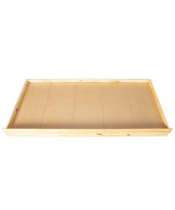 Inter Link Cassetto Estraibile per Letto con Ruote - Pino Massello Naturale - L 194 x P 94 x H 22 cm