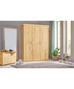 Armadio in Pino Massello Naturale 140x55x190 - Pratico e Spazioso