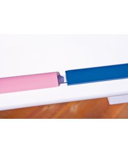 Scrivania Baru 109 x 55 x 64-90 Bianco Rosa/Blu