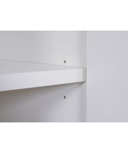 Inter Link Armadio Moderno Ranya Bianco con 4 Ante e 2 Cassetti - Spazioso e Funzionale