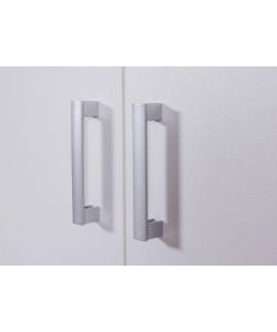 Inter Link Armadio Moderno Ranya Bianco con 4 Ante e 2 Cassetti - Spazioso e Funzionale