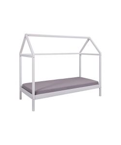 Inter Link Letto SunRoad in legno a casetta 90x200 bianco per bambini