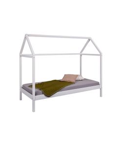 Inter Link Letto SunRoad in legno a casetta 90x200 bianco per bambini