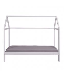 Inter Link Letto SunRoad in legno a casetta 90x200 bianco per bambini