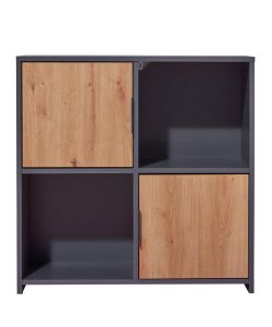 Inter Link - Mobile Pepeto 2 ante Grigio Quercia - L77 x H77 cm