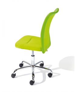 Sedia Ufficio Bonnie con ruote Ecopelle Verde