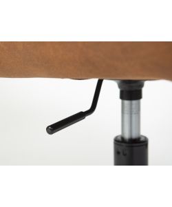 Poltrona Girevole Ed Elevabile Con Ruote Marrone