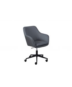 Poltrona Girevole Metallo nero 61,5X63X83,4-91