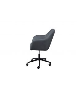 Poltrona Girevole Metallo nero 61,5X63X83,4-91