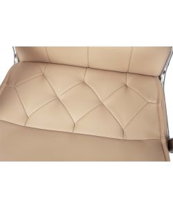 Poltrona Direzionale In Soffice Pu Beige Trapuntato  1 Classe