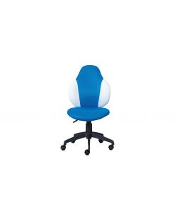 Poltroncina morbido pu blu 58x56x92-102