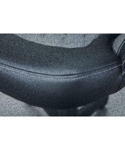 Poltrona Ufficio In Ecopelle Nero/Grigio