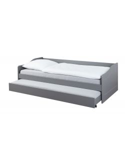 Inter Link Malte Divano Letto 90x200 Grigio - Divano con Letto Superiore e Cassone Estraibile - Pino Massello