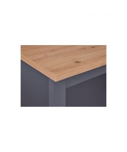 Tavolo Nellina in laminato Grigio Quercia 124 x 75 x 91,5 cm