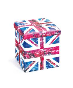 Scatola con coperchio 38 cm bandiera Union Jack