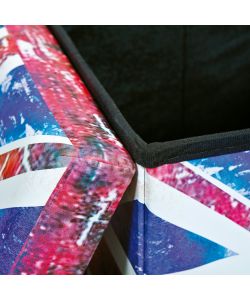 Scatola con coperchio 38 cm bandiera Union Jack