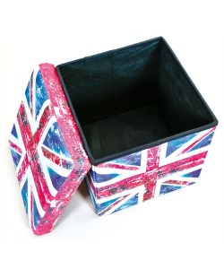 Scatola con coperchio 38 cm bandiera Union Jack