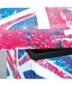 Scatola con coperchio 38 cm bandiera Union Jack