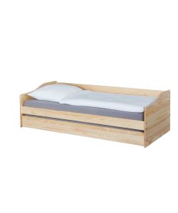 Inter Link Letto singolo con letto estraibile 90x200 cm naturale