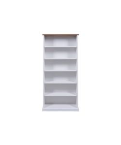 Libreria WL 5 in Pino Massello Bianco 90 x 38,1 x 190 cm