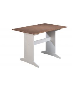 Tavolo pino bianco marrone 110x70x75