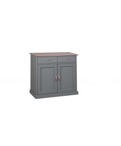 Buffet 2 ante 2 cassetti legno grigio marrone