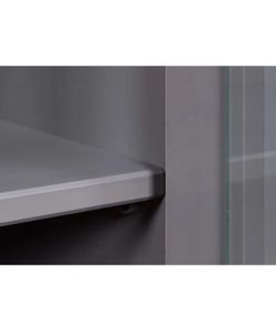 Vetrina Luzerna 10 Grigio Seppia 90 x 38,4 x 190 cm