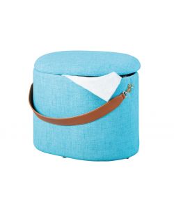 Dilia Pouf contenitore Azzurro