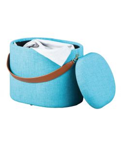 Dilia Pouf contenitore Azzurro