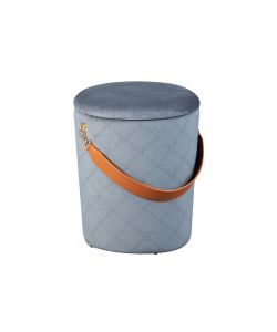 Nevis Grigio Chiaro Pouf contenitore