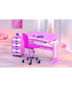 Scrivania Cecilia 109 x 55 x 63-88 Rosa