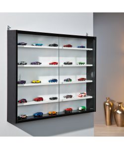 Vetrina Collezionismo Bianco Nero 80X9,5X60H