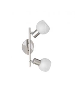 Faretto Antibes 2x E14 28w 27xx20x11 cm Nichel Opaco
