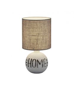 Lampada da tavolo Esna HOME E14 - 40W - Grigio Cappuccino Diametro 16cm