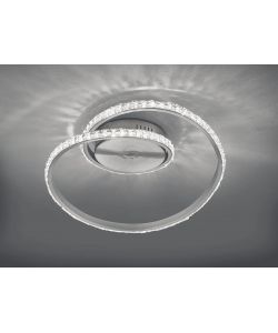 Trio Plafoniera Valeria 1xE27 Nero Opaco diam. 35cm Dimmabile