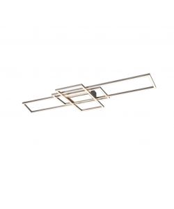 Plafoniera a soffitto Irvine SMD LED 60W 7100lm Nichel Opaco 105x6x42 cm