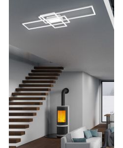 Plafoniera a soffitto Irvine SMD LED 60W 7100lm Bianco Opaco 105x6x42 cm