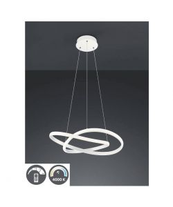 Trio Lampada a Sospensione LED Bianca Opaca diam. 60 cm