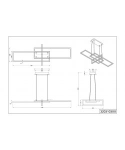 Trio Italia Lampada a Sospensione LED Bianca Salinas 34W 4400lm 4000K