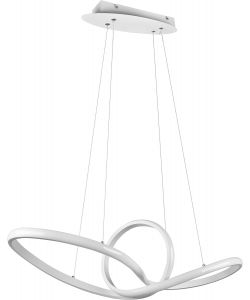 Trio Lighting Lampada Sospensione Sansa LED Bianco Opaco 80cm