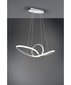 Trio Lighting Lampada Sospensione Sansa LED Bianco Opaco 80cm