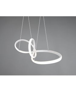 Trio Lighting Lampada Sospensione Sansa LED Bianco Opaco 80cm