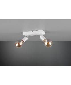 Faretto Vannes 2x E27 Bianco Opaco 40W