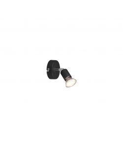 Faretto Paris GU10 35W Nero Opaco Diametro 8 cm