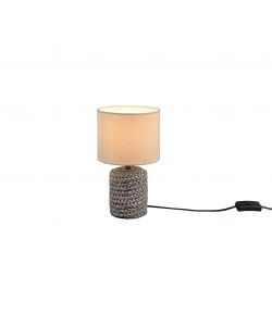 Lampada da tavolo Mala E14 40W Marrone Diametro 15 cm