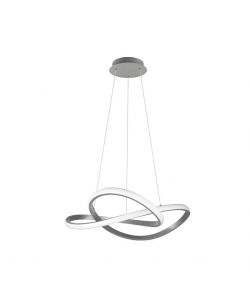Trio Lampada Sospensione LED Course Nichel Opaco diam. 60 cm