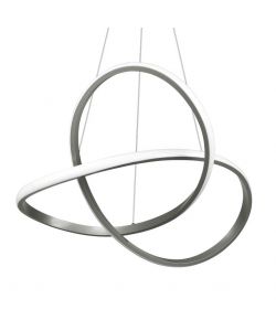 Trio Lampada Sospensione LED Course Nichel Opaco diam. 60 cm