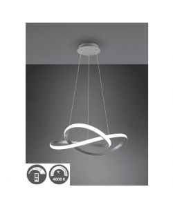 Trio Lampada Sospensione LED Course Nichel Opaco diam. 60 cm